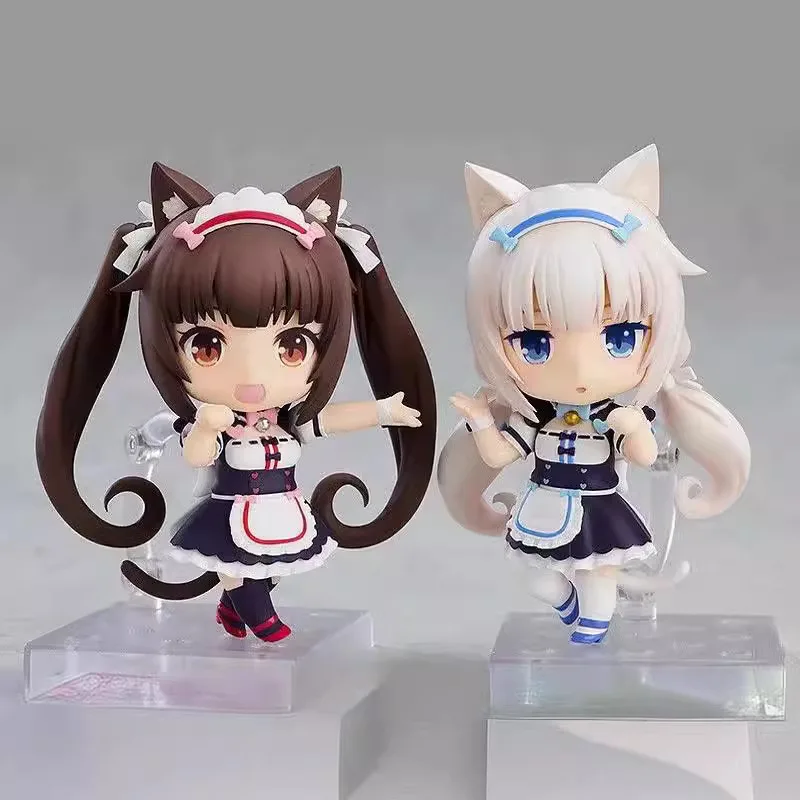

10cm GSC Nekopara Q Version 1238# Chocola 1248# Vanilla Face Changeable Figurine Boxed Anime Collectible Model Gift