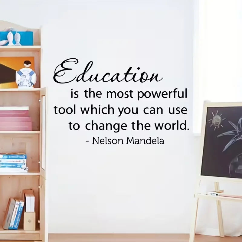 A Wall Sticker Featuring a Famous Motivational Quote: 