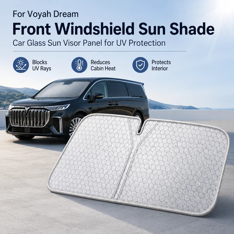 

For Voyah Dream Front Windshield Sun Shade, Car Glass Sun Visor Panel for UV Protection