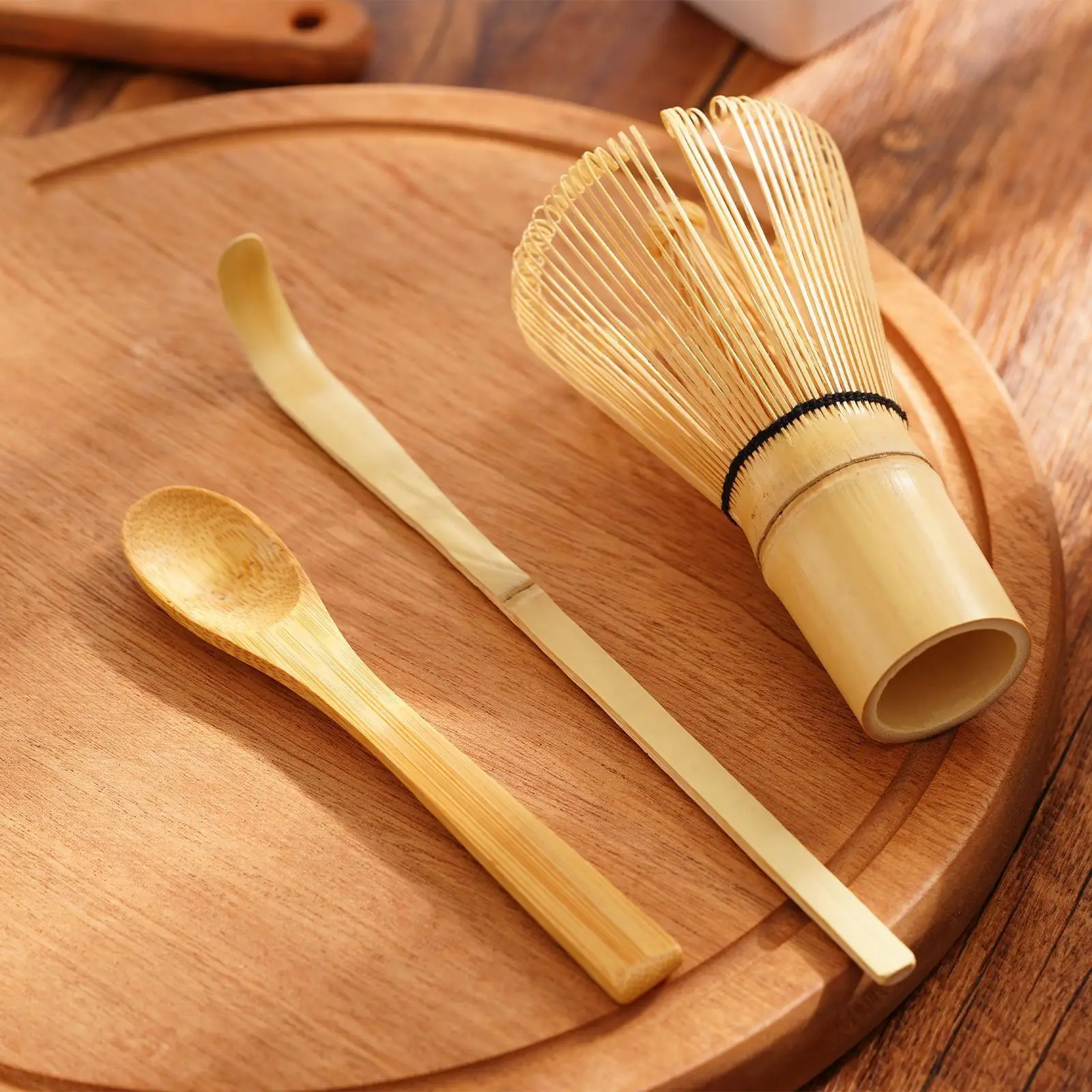 Traditional Matcha Whisk Set Handcrafted Starter Kit Utensil for Authentic Ceremonial Tea Japanese Style Multifunction Handmade - view 2