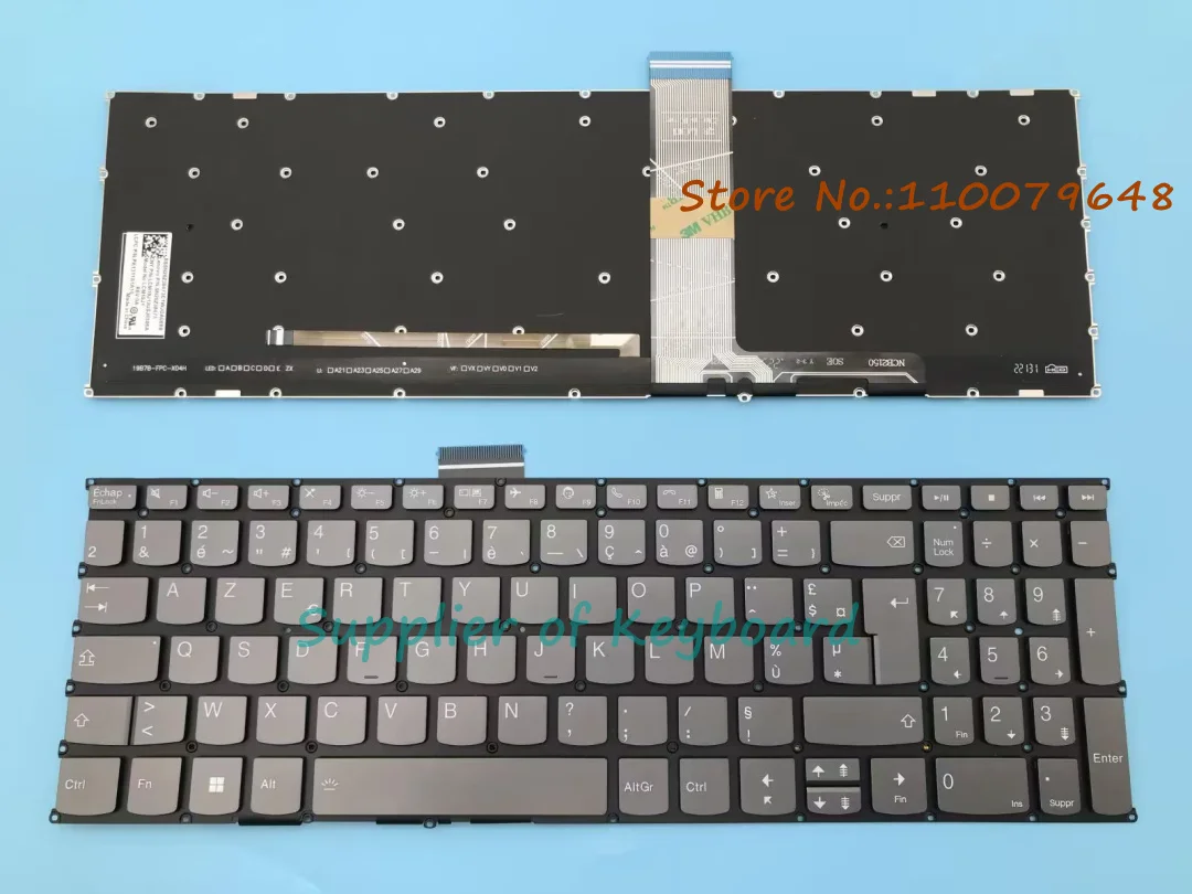 

NEW For Lenovo IdeaPad 5-15ARE05 5-15ALC05 Flex 5-15IIL05 5-15ITL05 5-15IAL7 5-15ABA7 Azerty French Keyboard Backlit