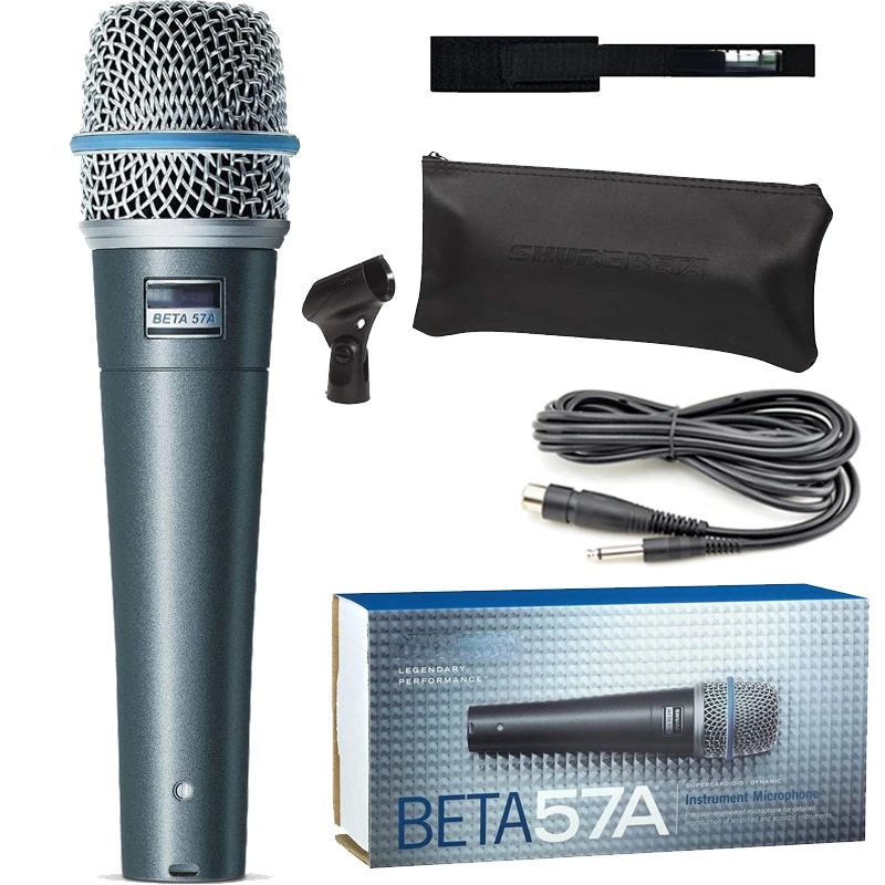 

Top quality Supercardioid Dynamic Microphone BETA57 Percussion Drums Instrument Mic Handheld Wired microfono