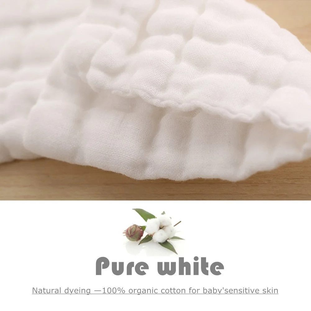 Baby Musselin Waschlappen natürliche Baumwolle Baby wischt weiches Neugeborenen Gesichts tuch empfindliche Haut-Baby Registry 12*12 Zoll Handtücher 2 stücke – Detail 10