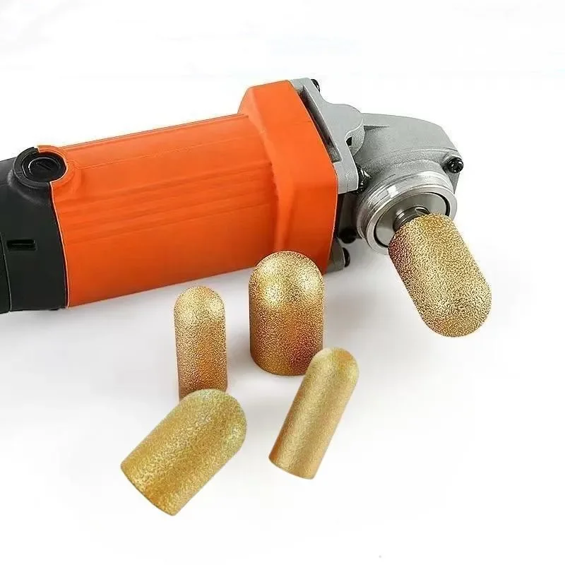 

Diamond Brazed backwater Grinding Wheel Finger Bit Milling Cutter Trimming Abrasive Round Head for Dressing Quartz Stone Counter