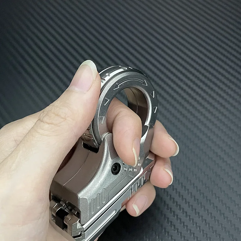 Azu EDC Rvs Push Slide Fidget Spinner Multi Play Fidget Speelgoed Angst Stress Ratel Decompressie Speelgoed Cadeau