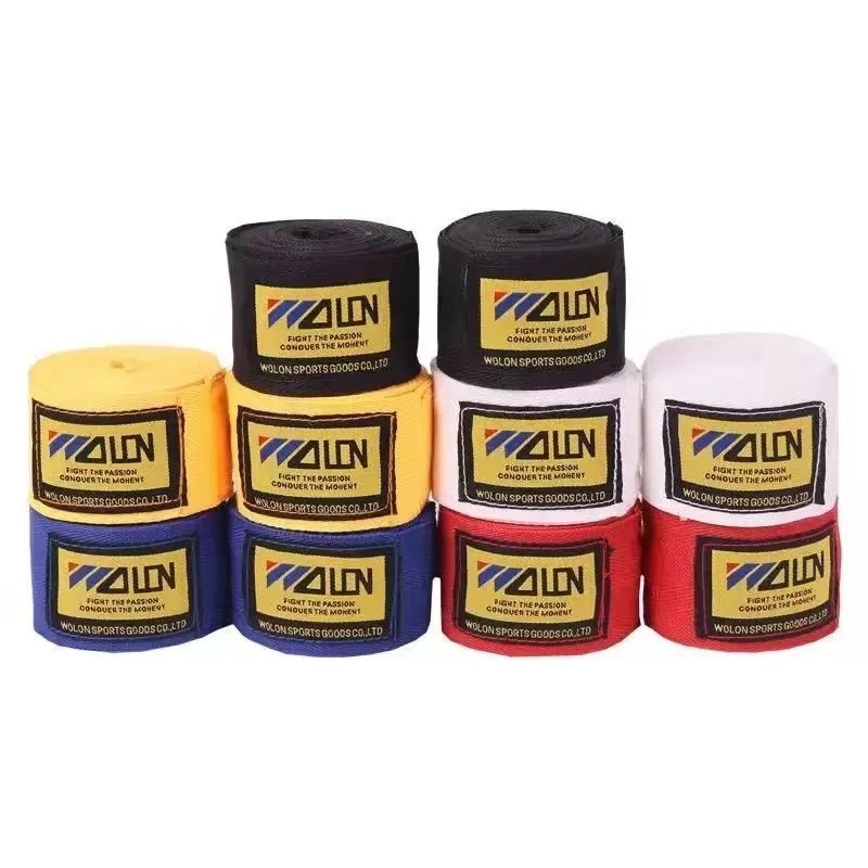 2 Rolls 2.5/3.5/5M Cotton Boxing Bandage Sports Strap Sanda Kick Boxing MMA Hand Gloves Wraps Belt Boxing Sports Wraps Bandage