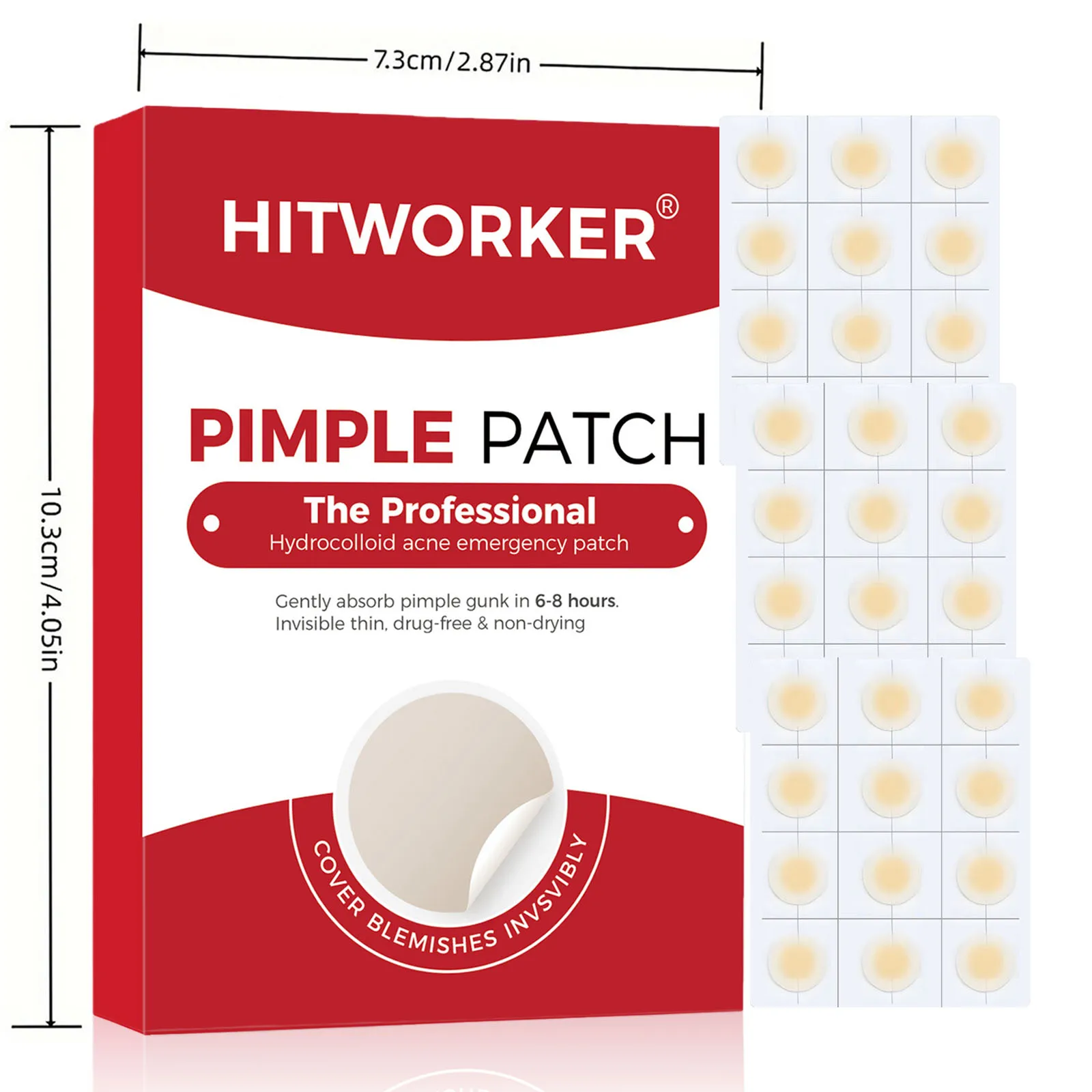 Invisible Waterproof Hydrocolloid Acne Patch for Facial Cleansing Care Essence Tool Accessory Suitable for All Skin Types image 2