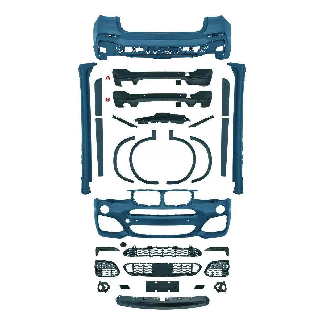 

X4 F26 2014-2017 Upgraded Full Body Kit Hot Sale X4 with Grille Rear Bumper Side Skirt Rear Diffuser