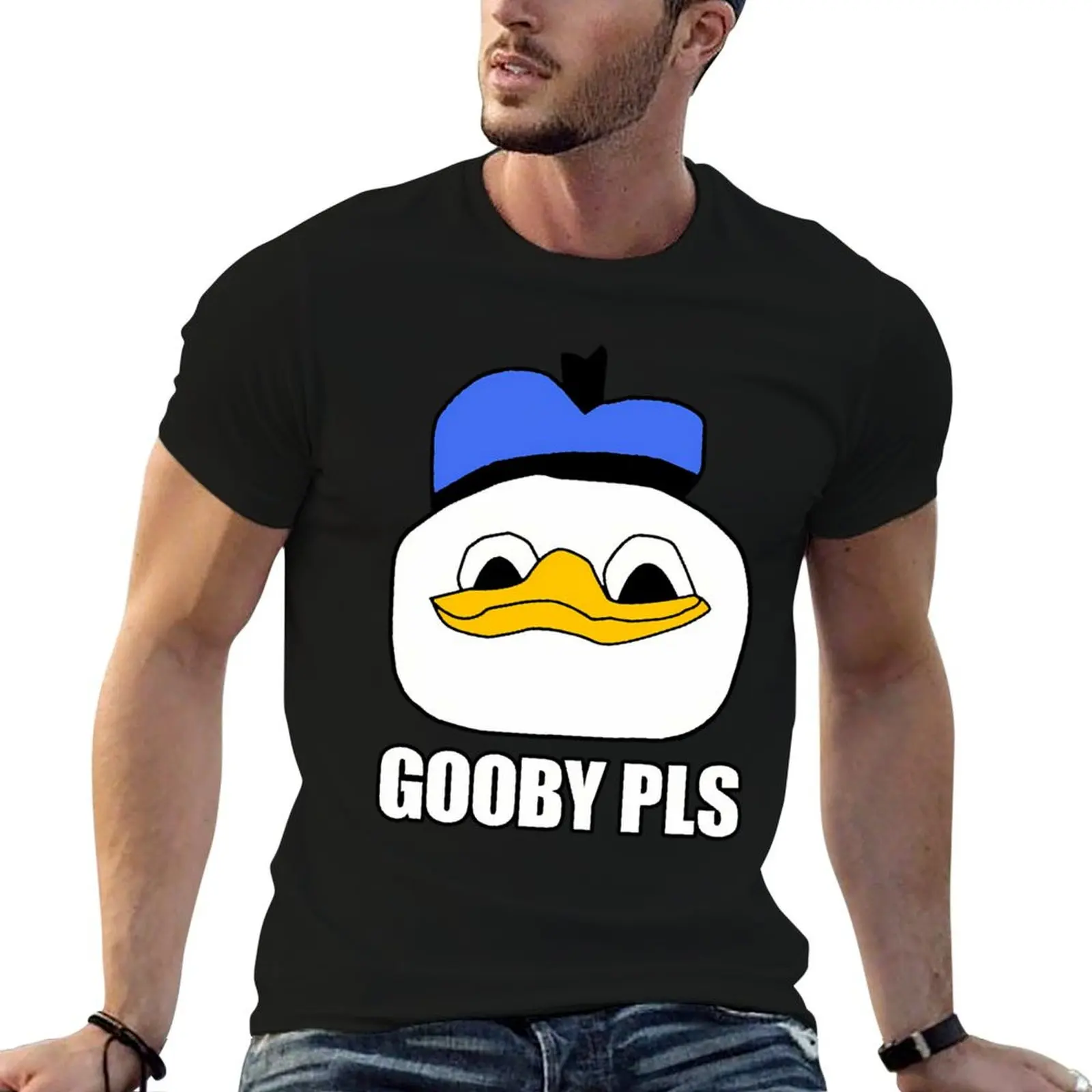 Dolan Duck Meme Gooby Pls T-Shirt baggy shirts graphic tee shirt street wear anime Short sleeve tee men