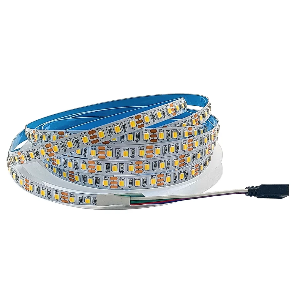 

2835 CCT Led Strip 5m 120 180 Leds/m LED Light 2 Color in 1 Chip High brightness CRI Flexible Light StripeTape DC 12V/24V