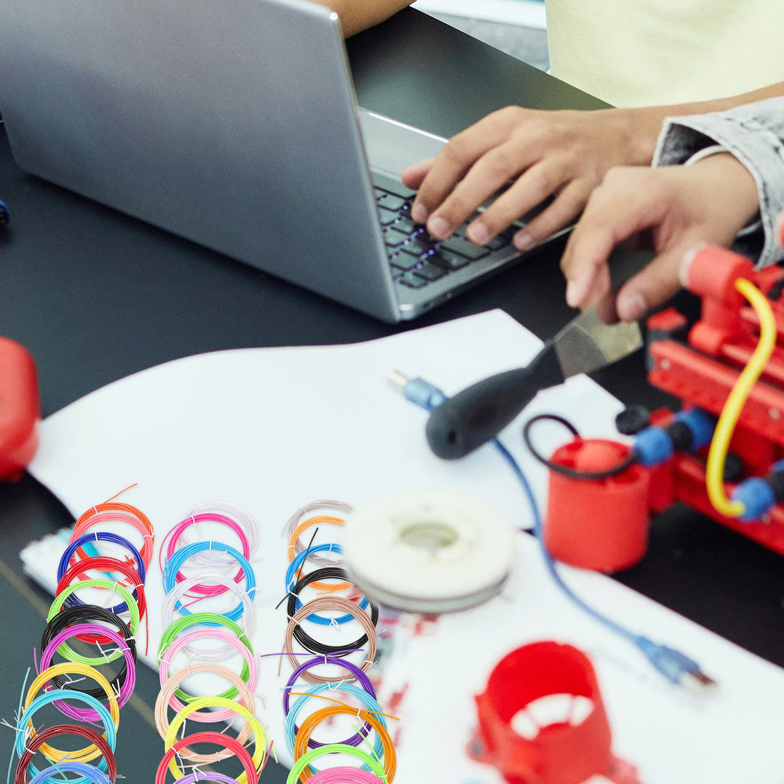 

30 шт. 3D-филамент для печати, 1,75 мм, 30 цветов, отличная адгезия, минимальное деформирование, идеально подходит для начинающих и экспертов