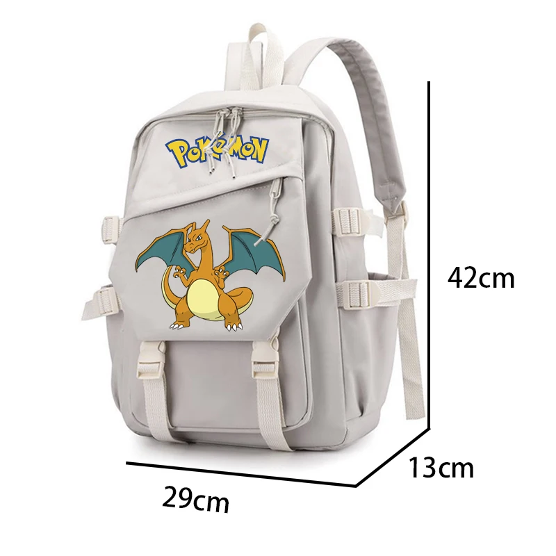 Pokemon damski plecak wodoodporny plecak szkolny Pikachu Gengar dla studentek dziewcząt Laptop Snorlax Book Pack Mochilas