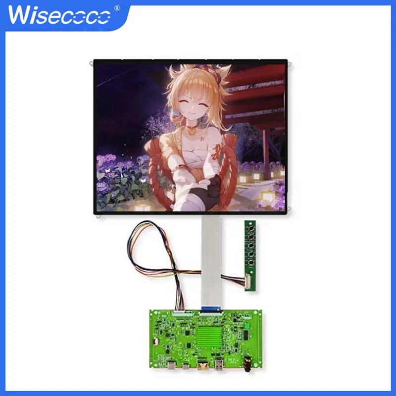 Wisecoco For I pad3/4 LCD Display 9.7 Inch 2048x1536 LP097QX1 SPA1 SPC1 IPS Screen Controller Board Gaming Pad Tablet Panel