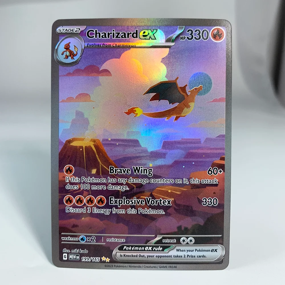 Gioco olografico Trading Collection Carte proxy PTCG CharizardEX LguiaV Latios Singl PKM Foil Card MCharizard EX(GX) Giocattoli Regali
