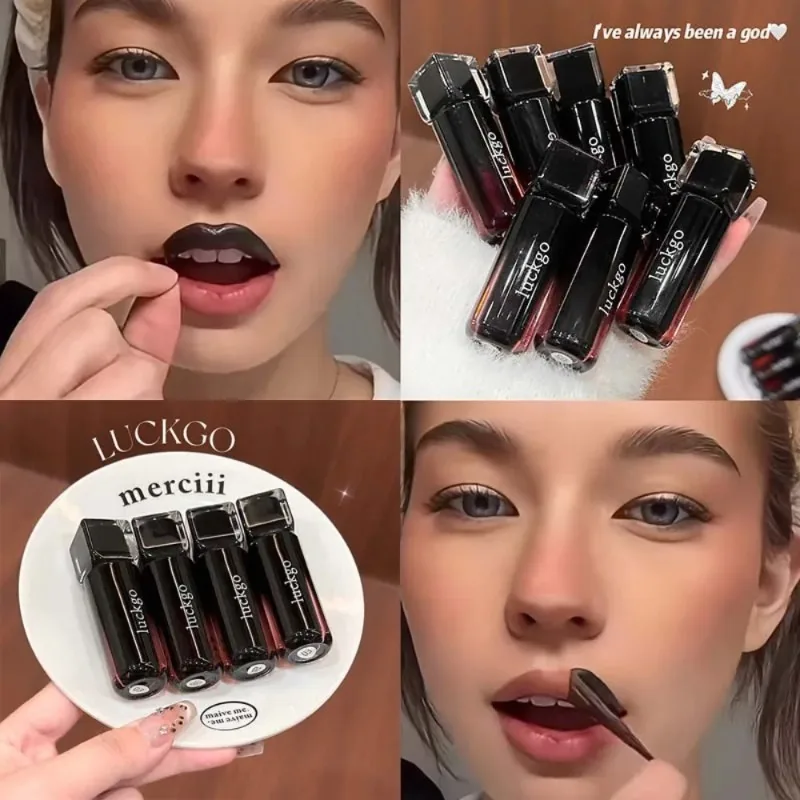 Chocolate Brown Peel Off Lip Stain Waterproof Long Lasting Makeup Matte Liquid Lipstick Nude Black Tattoo Lips Tint Cosmetics - view 2