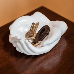 Creative home decorations desktop planter ornaments jewellery tray hand mould tray shape resin crafts