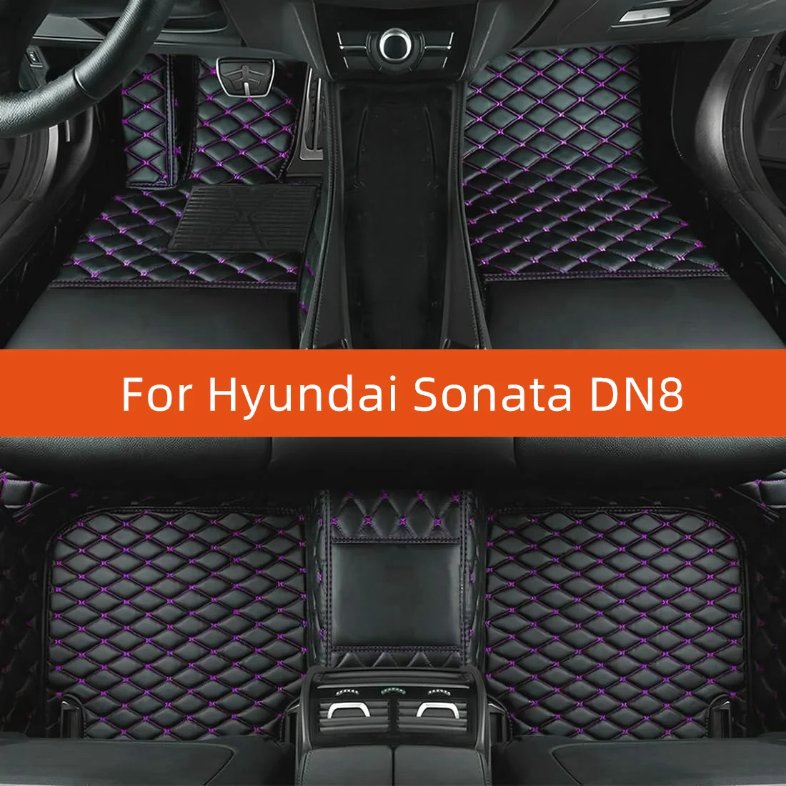 

Custom Leather Car Floor Mat For Hyundai Sonata DN8 2020 2021 2022 2023 2024 2025 2026 2027 Car Mat Interior Accessories