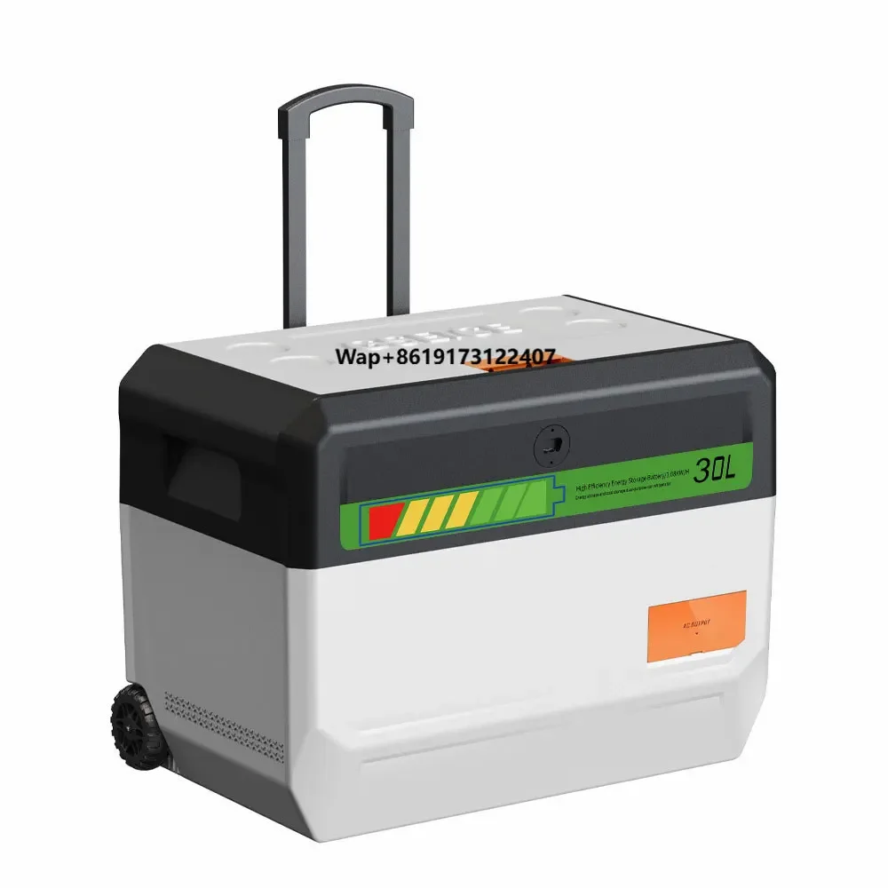 

30L 12V Battery-Powered Electric Freezer Refrigerator for Outdoor Car Use Portable Cooler Energy Efficient LCD Panel