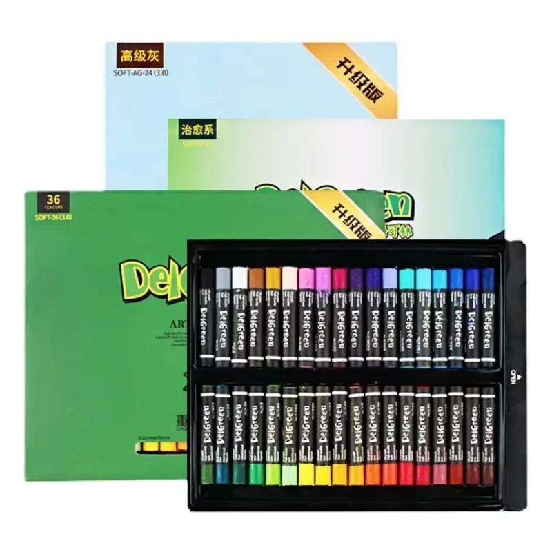 

24/36/48/72Colors Soft Oil Pastel Painting Crayons Professional Washable Children Drawing Blending Colorful Crayons Stationery
