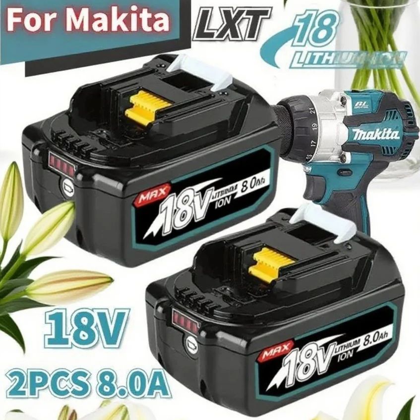 

For Makita 18V 6Ah/8Ah Battery Compatible with dewalt power Tools 18V rechargeable electric tool Lithium batteries 20V 18V