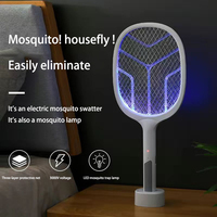 Electric Mosquito Swatter Rechargeable New Two In One Household Safety Super Mosquito Killing Lamp Lithium Battery