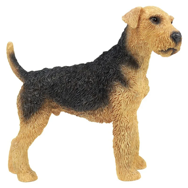 

Universal Terrier Simulation Dog Model Terrier King Riverside Dog Car Ornament Resin Crafts