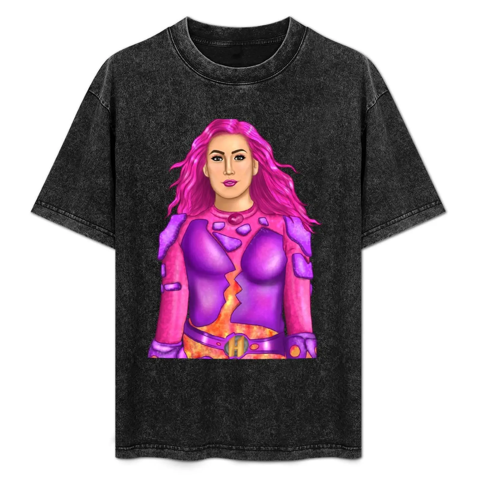 

shark boy and lava Girldrawing WE CAN BE HEROES T-Shirt Thanksgiving Day Tee Top