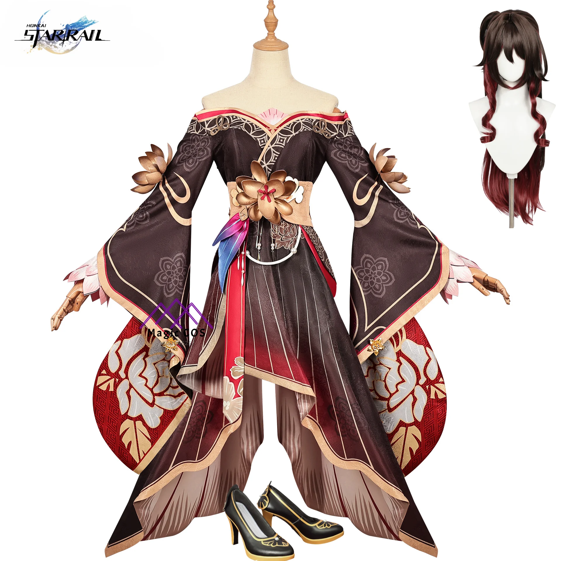 

New Honkai: Star Rail Fugue Cosplay Costumes Wig Shoes Game Cos Costumes Comic Con Anime Women Anime Clothes Full Set Halloween