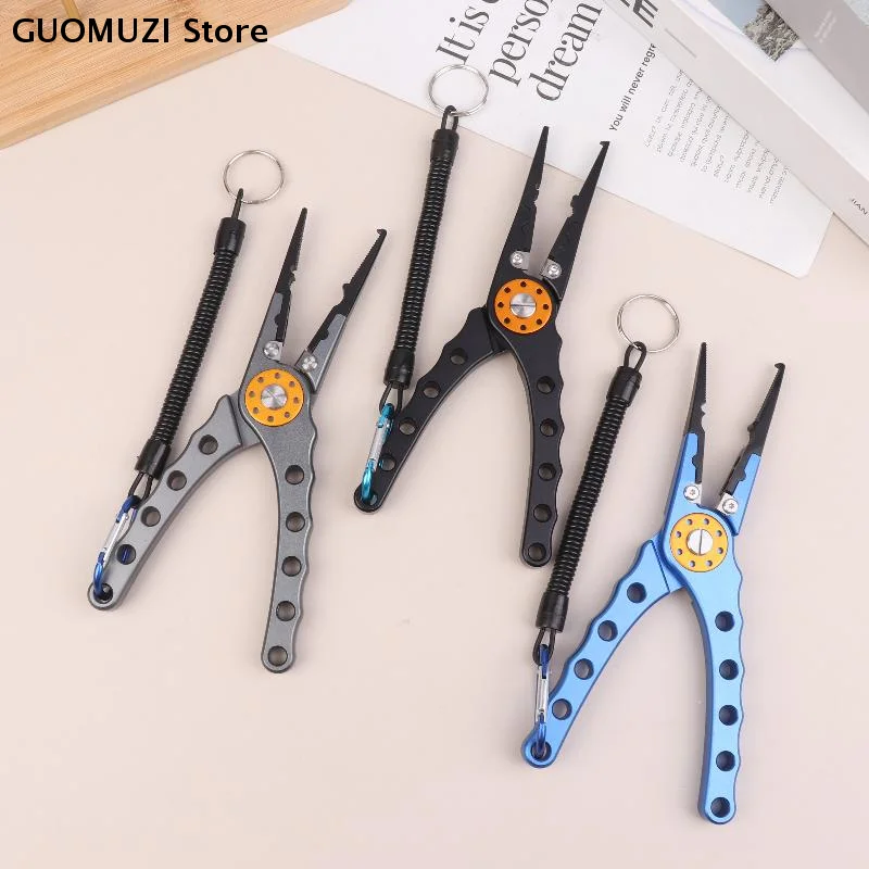

【OD】Fishing Pliers Line Cutter Multifunctional Knot Aluminum Alloy Scissors Hook Remover Fishing Equipment