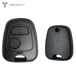 YOCASTY Replacement 2 Buttons Car Key Shell Case Box For Peugeot 206 207 307 408 607 For Citroen C1 C2 C3 C4 For Xsara Picasso