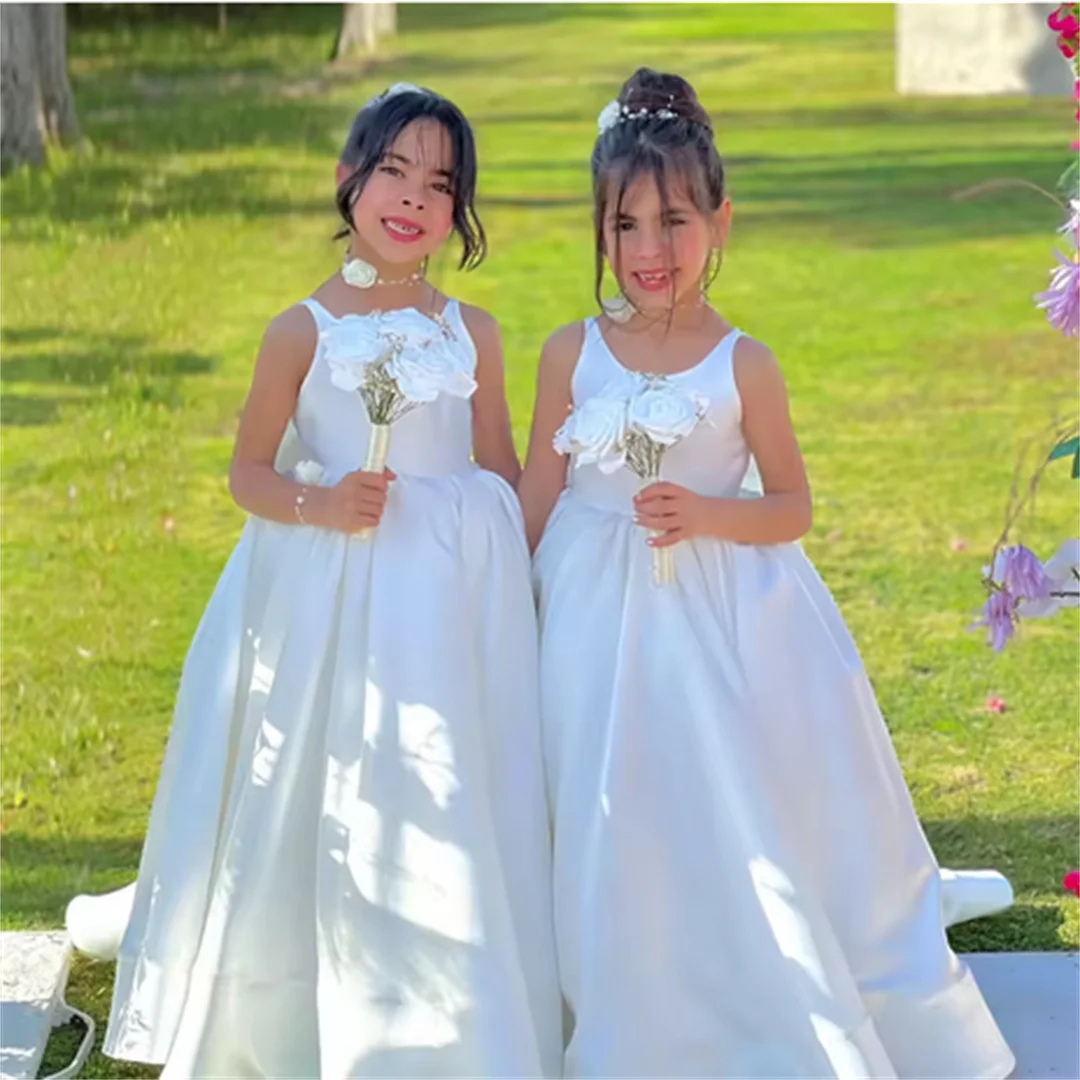 robe-de-demoiselle-d'honneur-en-satin-personnalisee-pour-mariage-robes-de-demoiselle-d'honneur-junior-pour-petites-filles-robe-de-communion-a-longs-nœuds-anniversaire