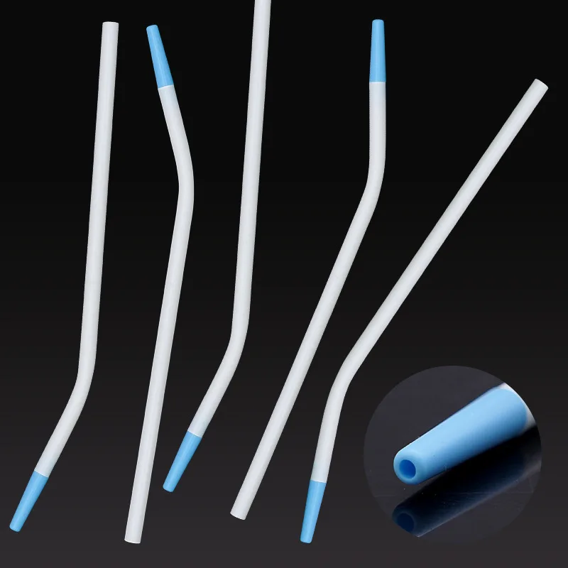 

50Pcs/Pack Disposable Dental Surgical Suction Tips Long Slim Tube Clinic Consumable