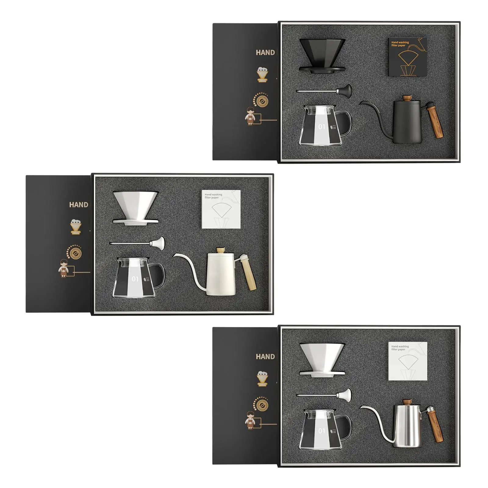 وعاء القهوة، صانع القهوة، ملحق المقهى، صب فوق مجموعة صانع القهوة، للمطبخ