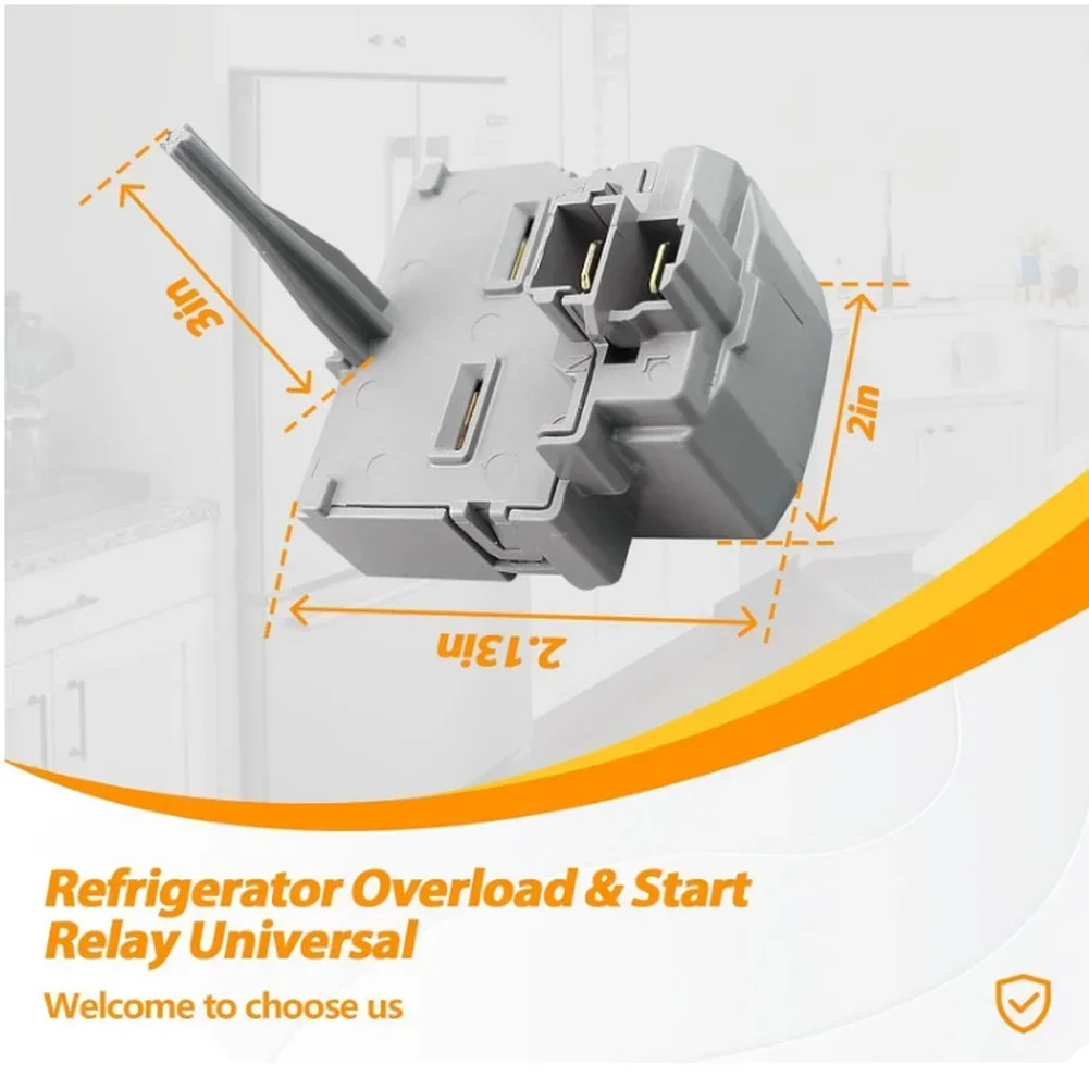 Overload Relay for WR08X21100 Refrigerator Part for 14 Terminal Models Quick Installation and Reliable Cooling