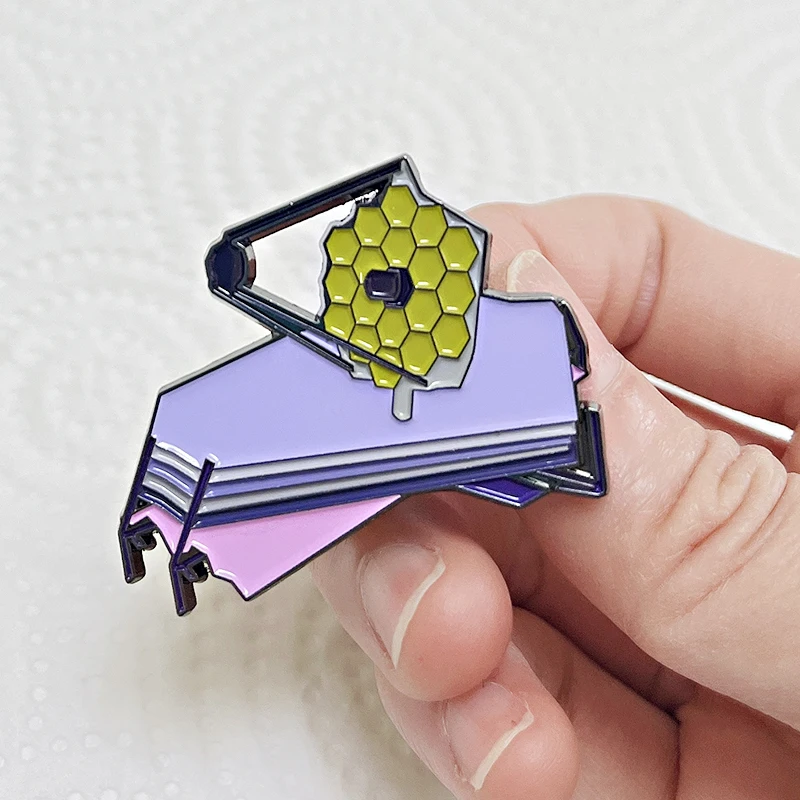 James Webb Space Telescope enamel pin cool JWST metal badge brooches backpack Accessories gifts for astronomy lovers