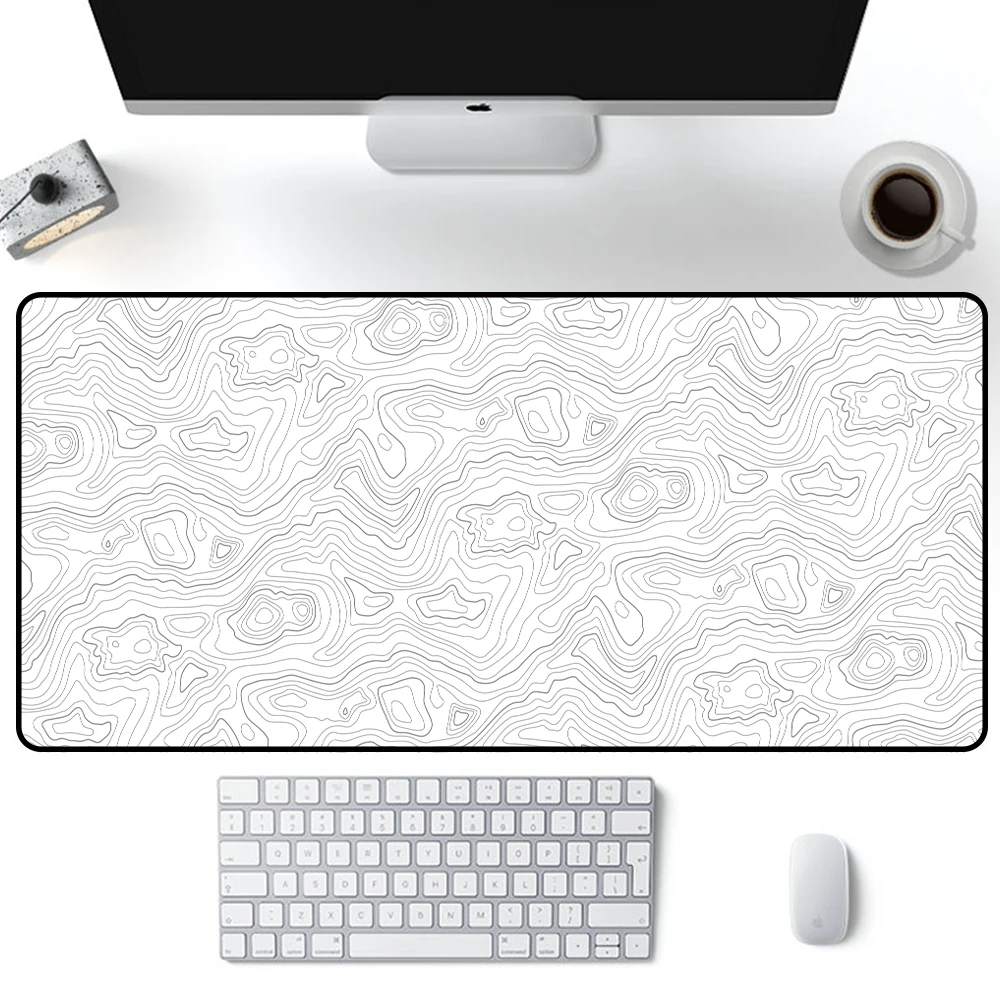 Big Art Mousepad Weiß Schwarz Schreibtisch Schutz Pad auf dem Tisch Pads Computer Matte Xxl Mauspad Erweiterte Pad Deskmat Büro Teppich