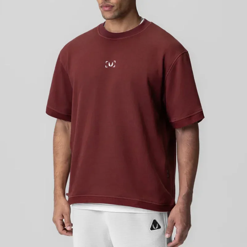

Men Short Sleeve Gym Shirt Summer Quick Dry Bodybuilding Workout Fitness Shirt Basketball Jersey Training Running Sport T-Shirts