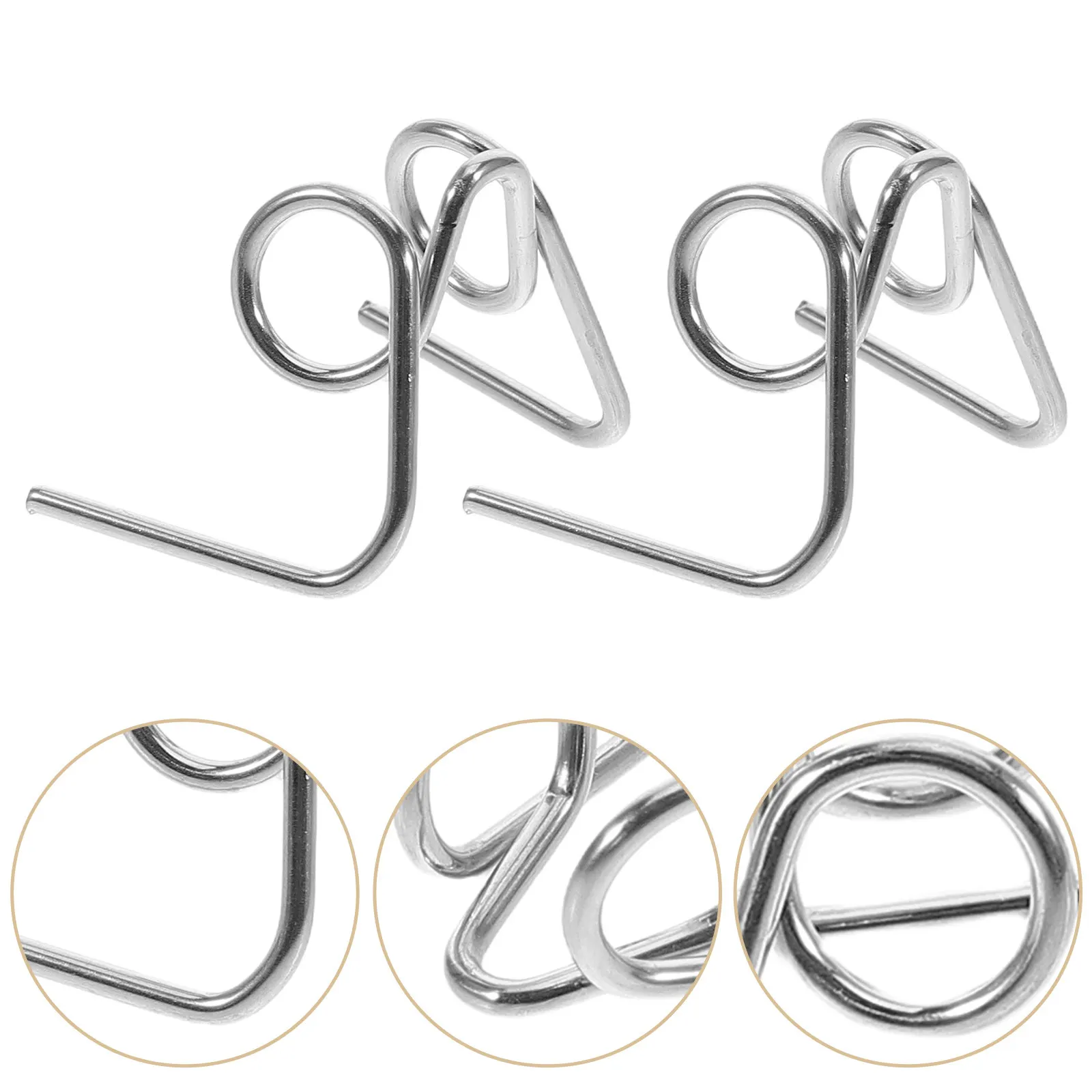 5Pcs Brake Caliper Spring Clip Stainless Steel Hose Clamp For Mechanical Universal Separation Electric Motorcycle