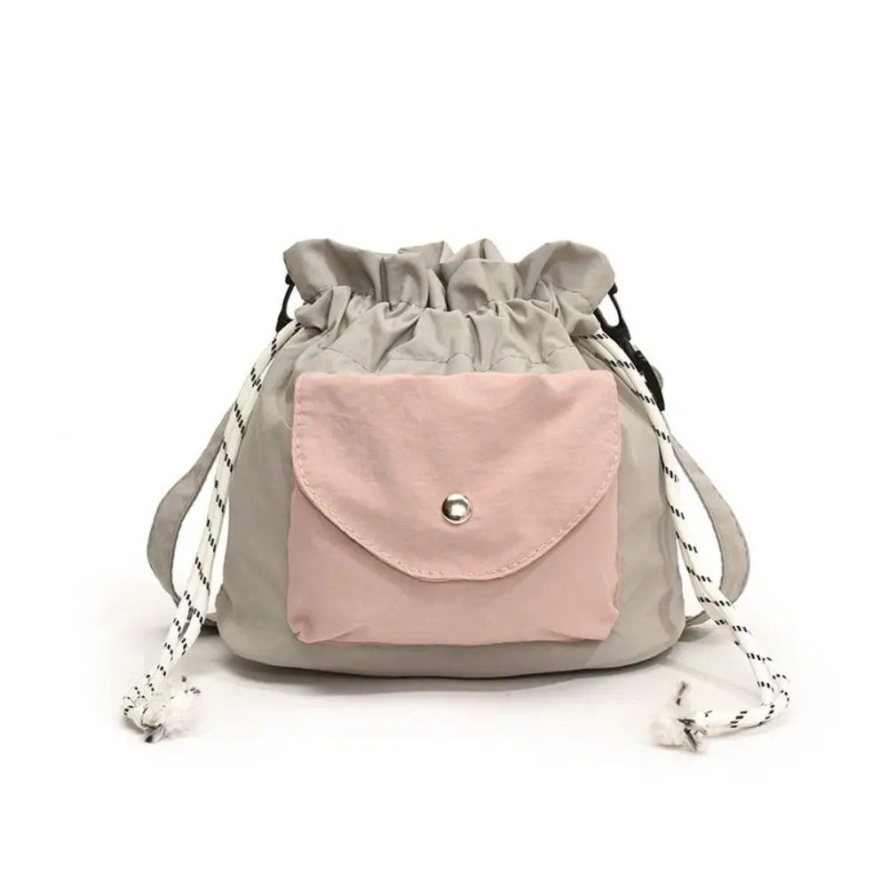 

Simple Lightweight Shoulder Bag with Pocket Oxford Commute Crossbody Bag Large Capacity Mini Drawstring Bag Unisex