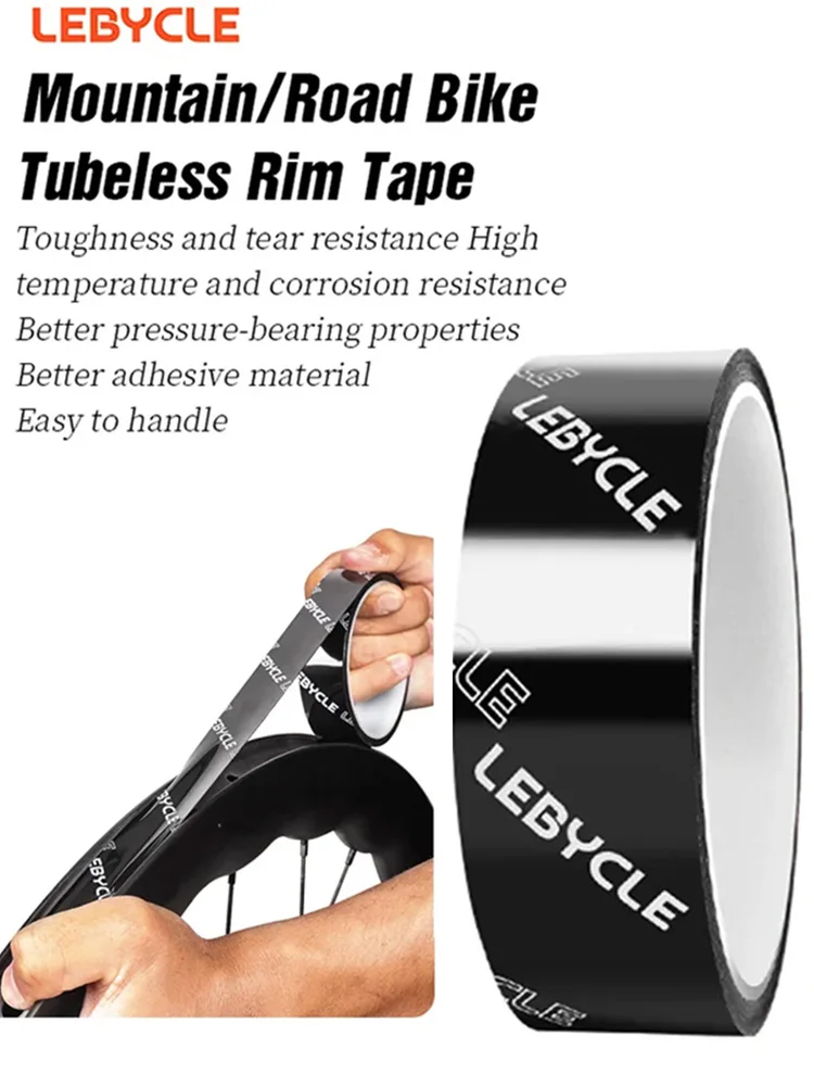 AliExpress LEBYCLE Bicycle Tubeless Rim Tapes Width 21-36mm*10M Bike Rim Tape Strips For MTB Road Bike Wheel Durable Bicycle Accessories