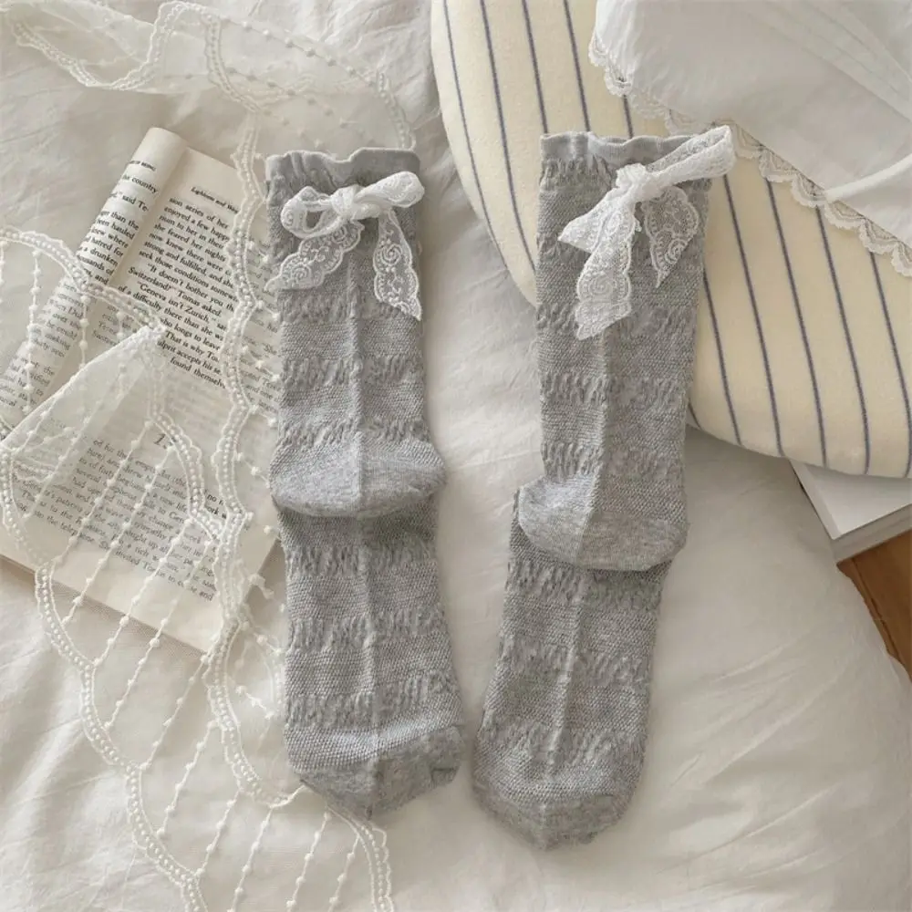 3 أزواج لطيف كشكش مقوس دانتيل الجوارب رقيقة Ins نمط منتصف جوارب أنبوبية لوليتا الجوارب النسائية الحلو الجوارب النساء فتاة