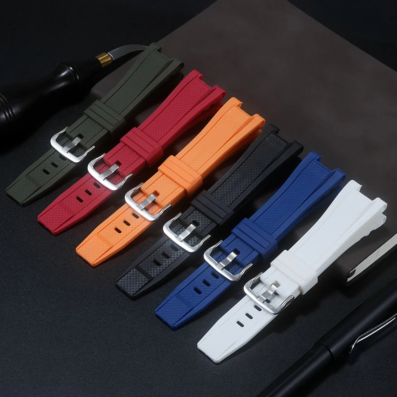 26*14MMCinturino in silicone concavo per Casio G-SHOCK GST-W300 210 400G S130 S310 S330 B100 cinturino sportivo cinturino braccialetto