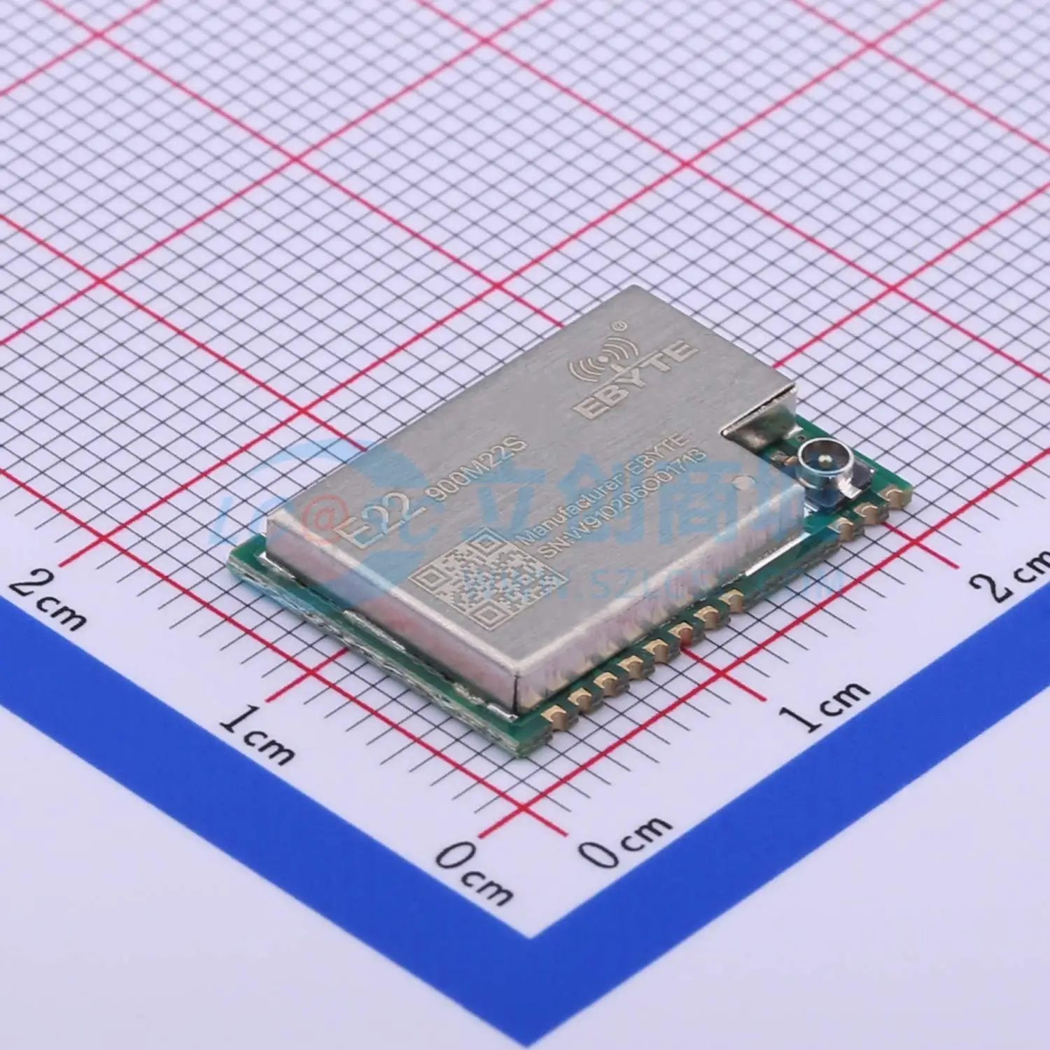 2pcs E22-900M22S SMD 20x14mm 22.3dBm SPI LoRa Wireless RF Transceiver Module