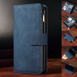 For Samsung Galaxy S23 S22 S21 S20FE S10 S9 S8 Plus Note 20 10 Pro Business Leather Cases Card Slot Zipper Wallet Phone Case DK