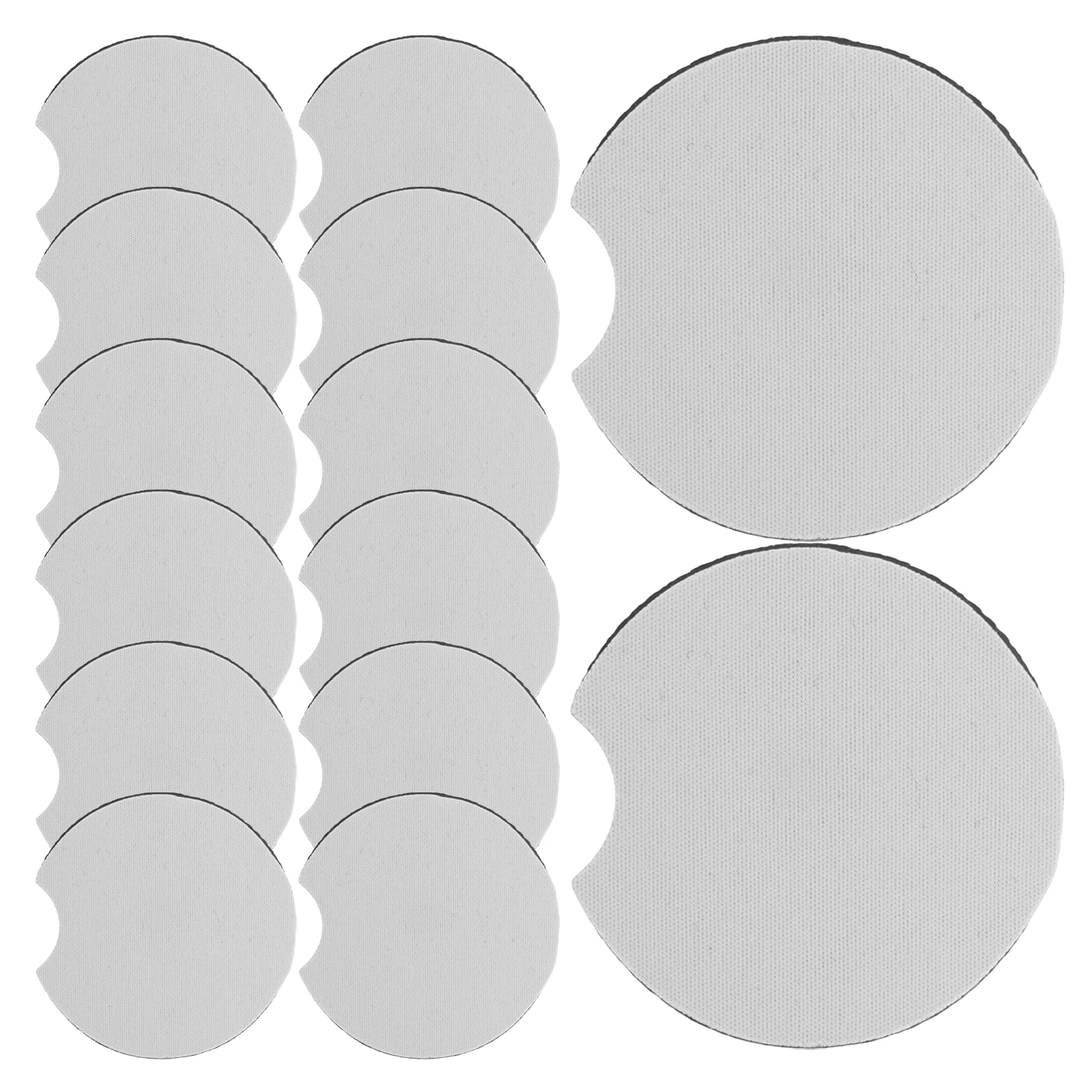 

15pcs Insulated Coaster Universal Vehicle Cup Holder Insert Neoprene Anti Slip Car Drink Coasters For Coffee Beverage Travel