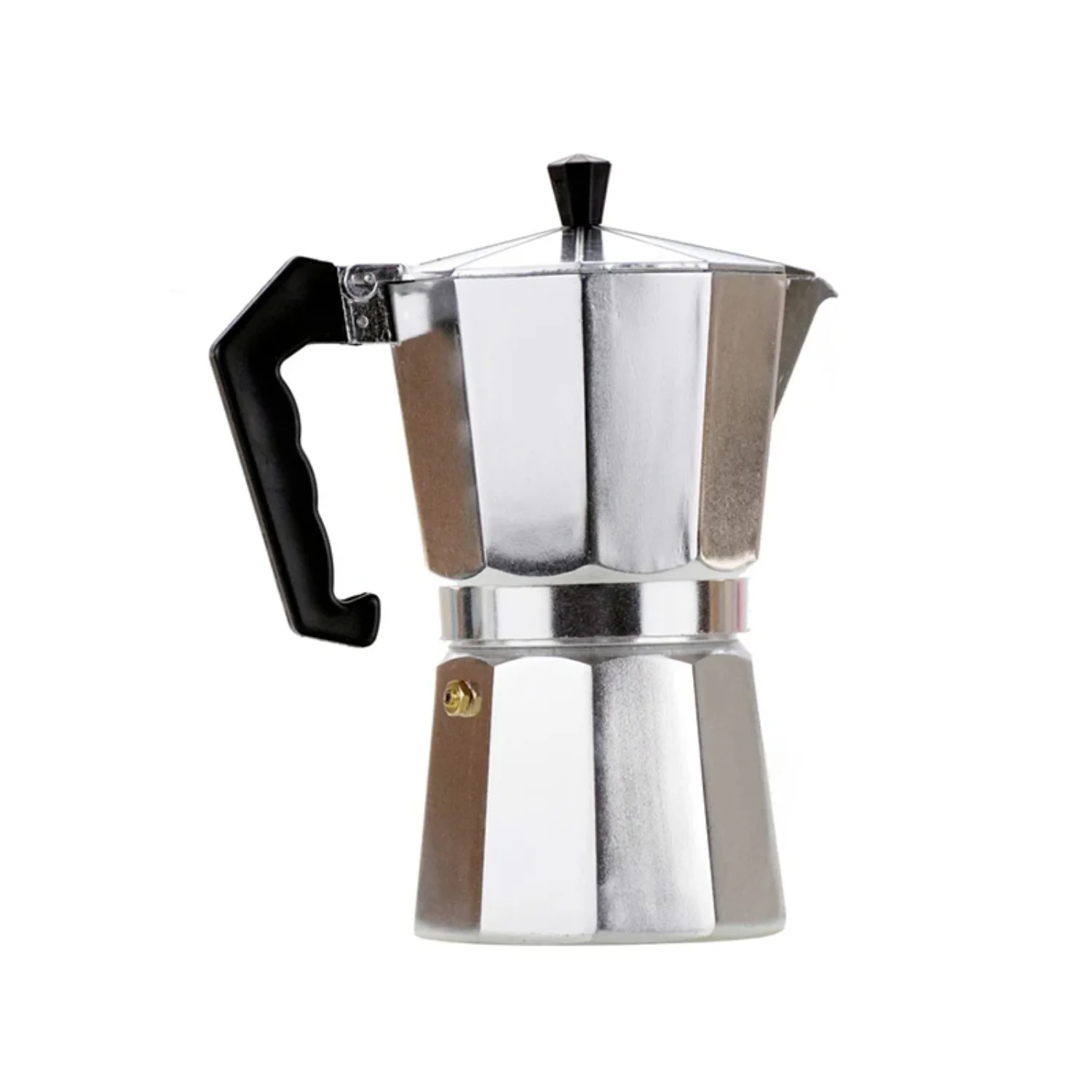 Pote moka de alumínio autêntico italiano máquina de café expresso fogão ao ar livre pote moka de café de alumínio