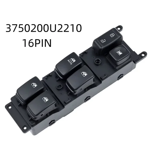 Imagen 2 del producto Para JAC S3 interruptor principal de cristal de ventana eléctrica delantera botón de interruptor de Control de elevador de vidrio de ventana 1 - 2 generación