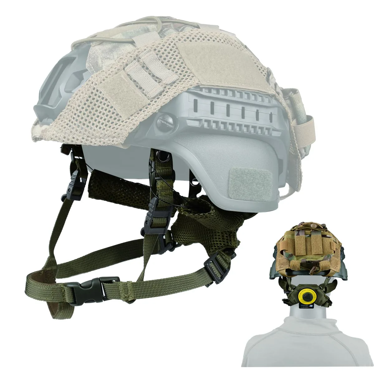 Taktisches Helmpolster-Aufhängungssystem & Helmpolster Gen 4 / Gen 1 / Gen 2 aus Memory-Schaum für Wendy FAST MICH Helm-Zubehör Wen – Detail 20