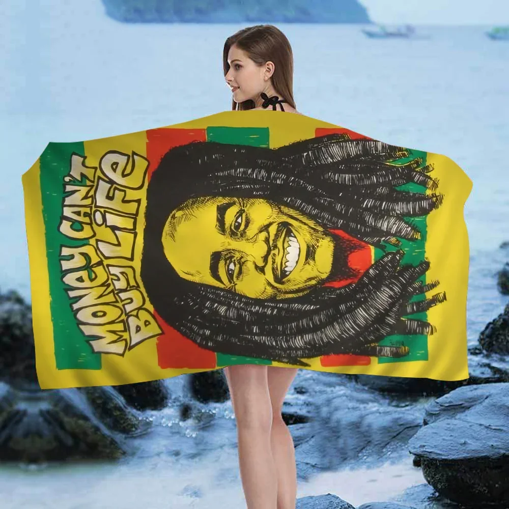 Bob Marley Big Microfiber Beach Towels Quick Dry Towel Sand Beach Towels Pool Towel For Travel Swim Pool Yoga