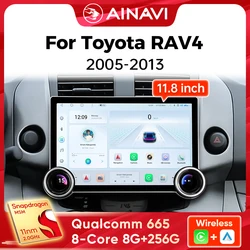 Ainavi 11.8inch Multimedia Player For Toyota RAV4 Rav 4 XA30 2005 2006 2007 2009 2011 2013 Carplay Android Auto Car Radio Stereo